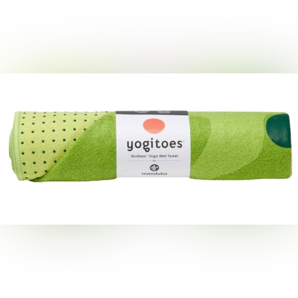Manduka Yogi Toe Non Skid Yoga Mat Towel NWT Color: Forrest